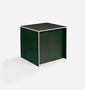Donald Judd - Stool #1 with recessed front (Sculptures) h: 19.8 x w: 19.8 x d: 19.8 in / h: 50.3 x w: 50.3 x d: 50.3 cm