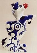 Niki de Saint Phalle - <!--01-->Dog Vase (Sculptures) h: 53 x w: 22 x d: 36 cm / h: 20.9 x w: 8.7 x d: 14.2 in
