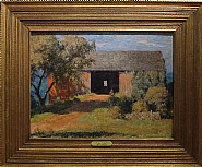 Daniel Garber - Barn Ramp (Paintings) h: 18 x w: 24 in / h: 45.7 x w: 61 cm