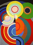 Sonia Delaunay-Terk - Petite automne (Textiles) h: 67 x w: 49.5 in / h: 170.2 x w: 125.7 cm