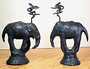 Barry Flanagan - Gendrd I/Gendrd II (Sculptures)