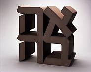 Robert Indiana - AHAVA (Sculptures) h: 36 x w: 36 x d: 18 in / h: 91.4 x w: 91.4 x d: 45.7 cm