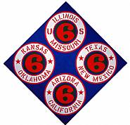 Robert Indiana - <!--2-->US 66 (States) (Paintings)