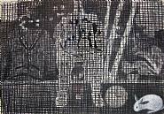 Jennifer Bartlett - 3 p.m. Chair (black & white) (Prints and Multiples) h: 42 x w: 60 in / h: 106.7 x w: 152.4 cm