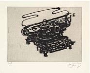 William Kentridge - Typewriter I-IX (Prints and Multiples) h: 9.6 x w: 11.5 in / h: 24.4 x w: 29.2 cm