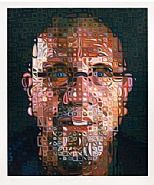 Chuck Close - Self-Portrait Screenprint (Prints and Multiples) h: 66.5 x w: 55 in / h: 168.9 x w: 139.7 cm