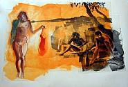 Eric Fischl - Untitled (Rays) (Prints and Multiples) h: 35 x w: 54 in / h: 88.9 x w: 137.2 cm