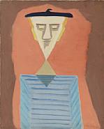 Milton Avery - Angular Self-Portrait (Paintings) h: 30 x w: 24 in / h: 76.2 x w: 61 cm
