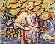 Larry Rivers - Fashion and The Fish (Paintings) h: 19 x w: 24 x d: 2 in / h: 48.3 x w: 61 x d: 5.1 cm