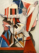 Larry Rivers - Fred Astaire in the Air (Paintings) h: 72 x w: 53 x d: 3 in / h: 182.9 x w: 134.6 x d: 7.6 cm