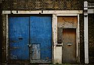 Sean Scully - Deptford Blue Door (Photographs) h: 85.5 x w: 114.5 cm / h: 33.7 x w: 45.1 in