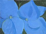 Alex Katz - Box Flower #3 (Paintings) h: 23 x w: 30.5 cm / h: 9.1 x w: 12 in