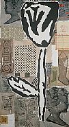 Donald Baechler - Black Flower #4 (Paintings) h: 96 x w: 50 in / h: 243.8 x w: 127 cm