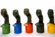 Mimmo Paladino - Untitled (Sculptures) h: 32 x w: 15.5 x d: 11 cm / h: 12.6 x w: 6.1 x d: 4.3 in