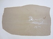 Joseph Beuys - Liegender Hirsch (Paintings) h: 61 x w: 94.5 in / h: 154.9 x w: 240 cm