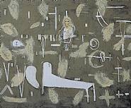Mimmo Paladino - Untitled (Freud) (Paintings) h: 230 x w: 260 cm / h: 90.6 x w: 102.4 in