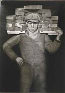 August Sander - Hod-Carrier, Koln-lindenthal, 1928 (Photographs) h: 10 x w: 7.5 in / h: 25.4 x w: 19 cm