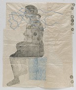 Kiki Smith - Here (Works on Paper (Drawings, Watercolors etc.)) h: 56.5 x w: 47 in / h: 143.5 x w: 119.4 cm