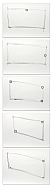 For one walled circular fluorescent light
