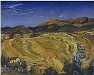 John Sloan - Autumn, Sun on the Range (Paintings) h: 26 x w: 32 in / h: 66 x w: 81.3 cm