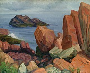 John Sloan - The Popples (Paintings) h: 20 x w: 23.9 in / h: 50.8 x w: 60.7 cm