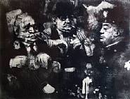 Jack Levine - The Feast of Pure Reason (Prints and Multiples) h: 19.5 x w: 25.2 in / h: 49.5 x w: 64 cm