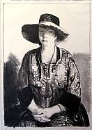George Wesley Bellows - The Black Hat (Emma in Black Hat) (Prints and Multiples) h: 13 x w: 9.2 in / h: 33 x w: 23.4 cm