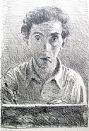 Raphael Soyer - Self Portrait (with Cigarette) (Prints and Multiples)