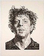 Chuck Close - Phil/Fingerprint (Prints and Multiples) h: 50.5 x w: 38 in / h: 128.3 x w: 96.5 cm