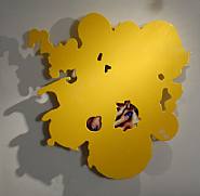 Tony Oursler - Geobstruct 570-580nm (Sculptures) h: 48 x w: 48 x d: 4 in / h: 121.9 x w: 121.9 x d: 10.2 cm
