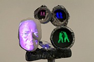 Tony Oursler - Untitled (Installations) h: 63 x w: 8.5 x d: 19 in / h: 160 x w: 21.6 x d: 48.3 cm