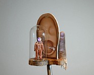 Tony Oursler - Artificial Hazard (Installations) h: 64 x w: 17 x d: 8 in / h: 162.6 x w: 43.2 x d: 20.3 cm