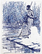 Adventures of Huckleberry Finn-On the Raft (after Mark Twain)