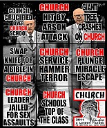 Gilbert and George - Church (Paintings) h: 89 x w: 74.8 in / h: 226.1 x w: 190 cm