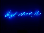 Tracey Emin - Angel without you (Sculptures) h: 8.5 x w: 43.4 x d: 2.2 in / h: 21.6 x w: 110.2 x d: 5.6 cm