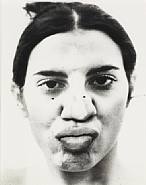 Ana Mendieta - Untitled (Glass on Body Imprints – Face) (detail) (Photographs)
