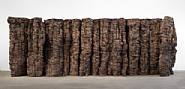 Ursula von Rydingsvard - Blackened Word (Sculptures) h: 81 x w: 248 x d: 78 in / h: 205.7 x w: 629.9 x d: 198.1 cm