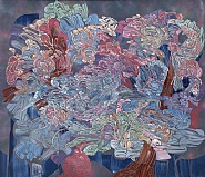 Emilio Perez - The Endless Island (Paintings) h: 72 x w: 84 in / h: 182.9 x w: 213.4 cm