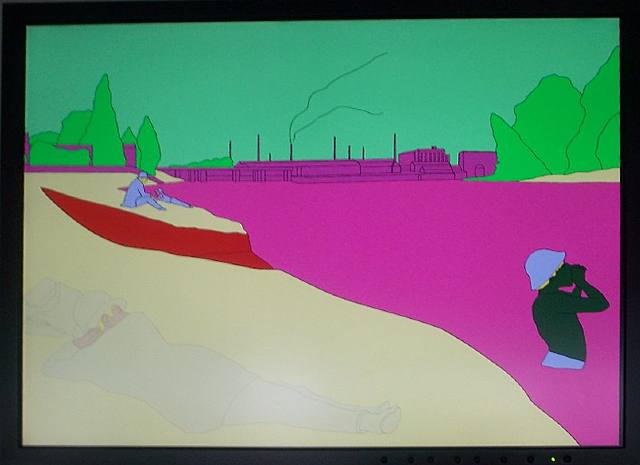  Michael Craig-Martin, Deconstructing Seurat