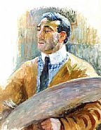 Théo van Rysselberghe - Auto-Portrait a la Palette (38) (Paintings) h: 23.6 x w: 18.5 in / h: 59.9 x w: 47 cm