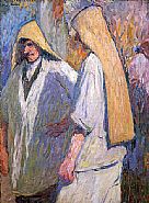 Henri Jean Guillaume Martin - Deux Paysans (14) (Paintings) h: 28.5 x w: 21.3 in / h: 72.4 x w: 54.1 cm
