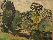 Louis Valtat - Le bois de Boulogne (Paintings) h: 10.8 x w: 13.9 in / h: 27.4 x w: 35.3 cm