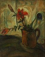 Yasuo Kuniyoshi - Flowers (Paintings) h: 53.8 x w: 43.5 in / h: 136.7 x w: 110.5 cm