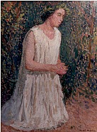 Henri Jean Guillaume Martin - Le Devot (Paintings) h: 24 x w: 18.1 in / h: 61 x w: 46 cm