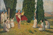 Henri Jean Guillaume Martin - Orphée (13) (Paintings) h: 21.3 x w: 32 in / h: 54.1 x w: 81.3 cm