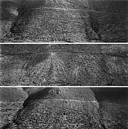 Mount St. Helens: Blowdown on slopes above Hoffstadt Creek / Timber salvage on the slopes above Hoffstadt Creek / Regrowth after timber salvage at Hoffstadt Creek