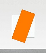 Ellsworth Kelly - Orange Diagonal (Paintings) h: 87.2 x w: 60 in / h: 221.5 x w: 152.4 cm