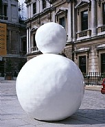 Gary Hume - Back of a Snowman (White) (Sculptures) h: 120 x w: 88 x d: 88 in / h: 304.8 x w: 223.5 x d: 223.5 cm
