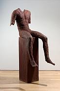 Magdalena Abakanowicz - Seated Boy (Sculptures) h: 160 x w: 60 x d: 95 cm / h: 63 x w: 23.6 x d: 37.4 in