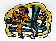 Fernand Léger - Composition sur fond jaune (Prints and Multiples)